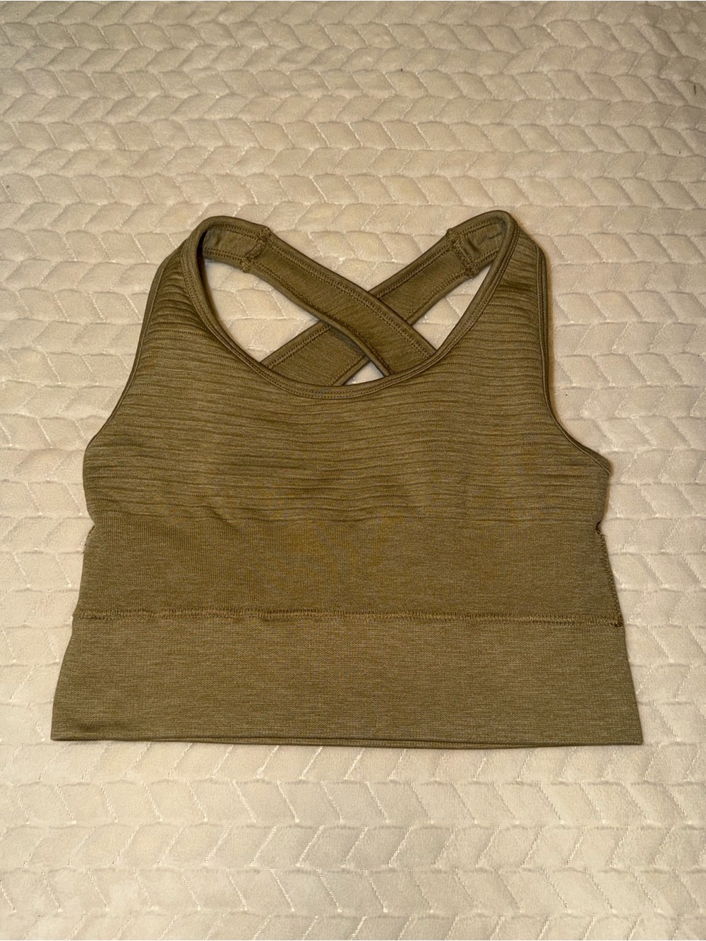 Alphalete Vault Sports Bra Olive Size Small